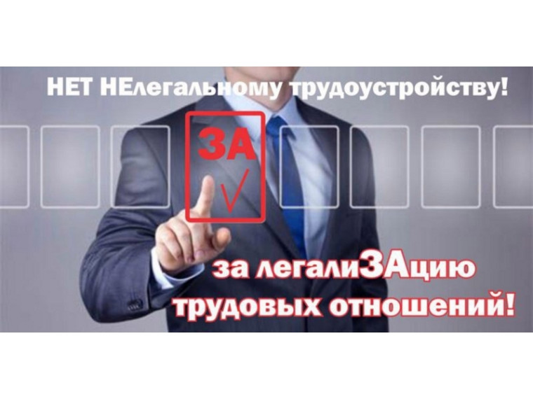 Нелегально занятых выведут из «тени». Нелегально занятых выведут из «тени».